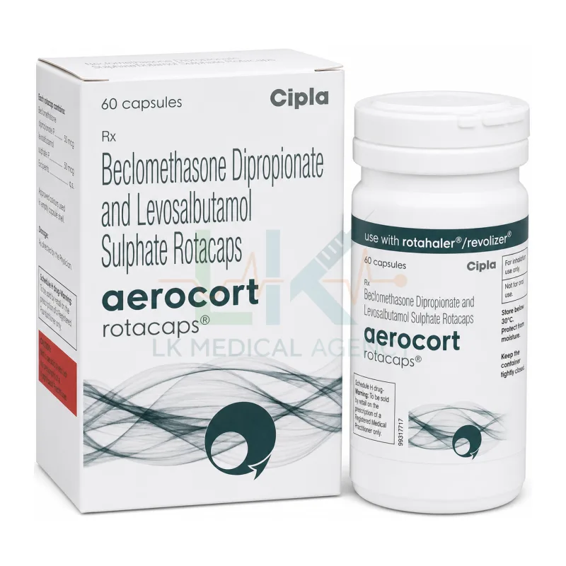 Aerocort Rotacaps (60 Cap)