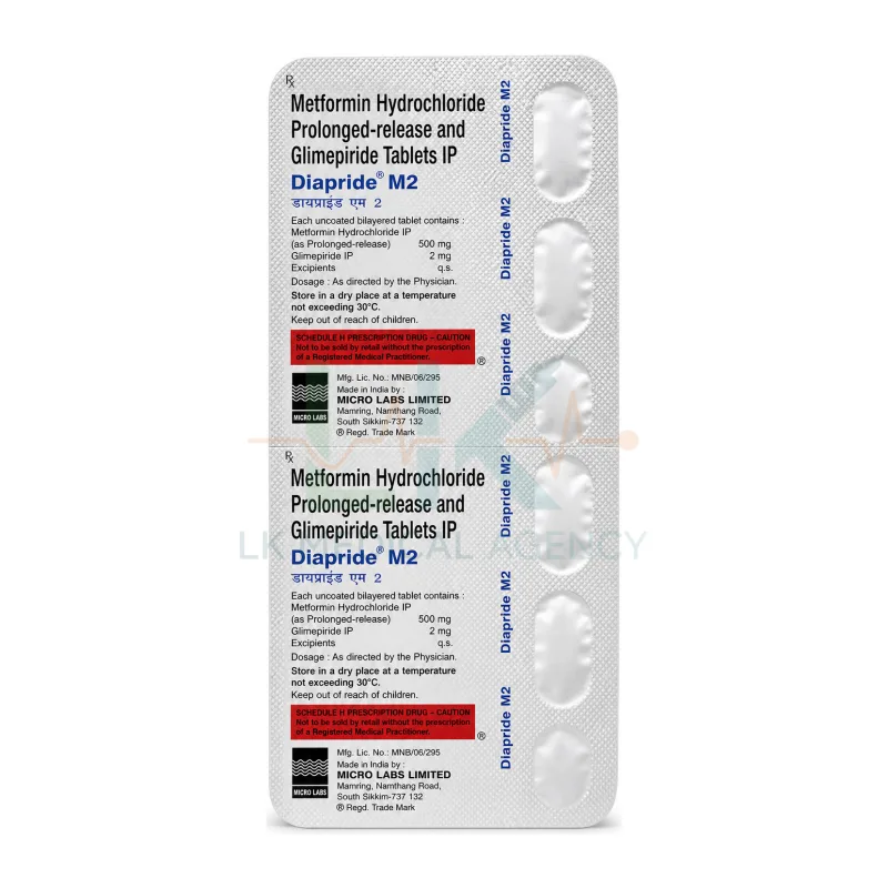 Diapride M2 15 tab