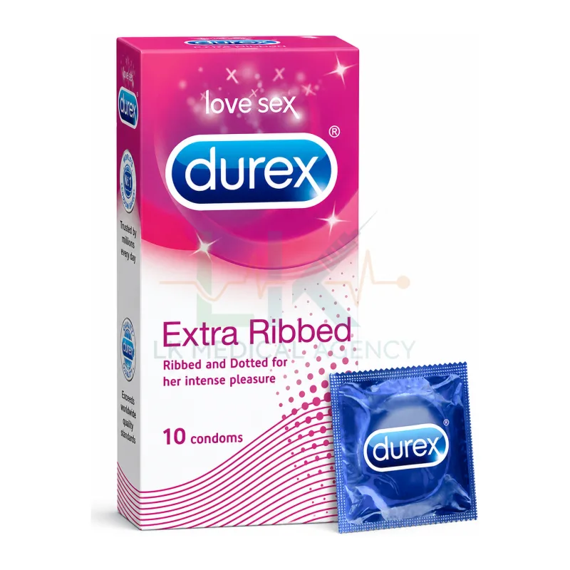 Durex Extra ribbed Condom 10pc