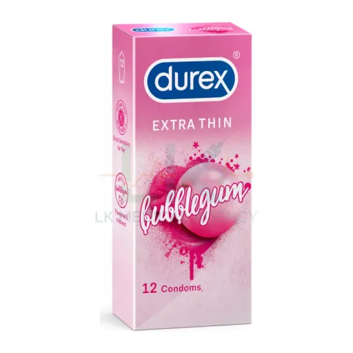 Durex Extra thin bubblegum 12pc