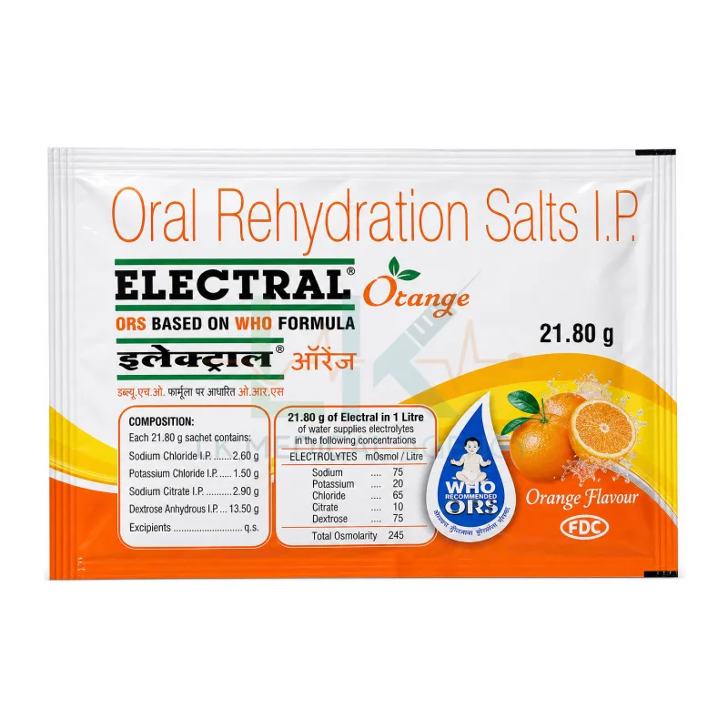 Electral orange Powder 21.8 gm