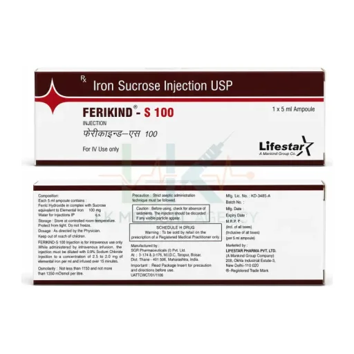 Ferikind S 100 Injection 5 ml