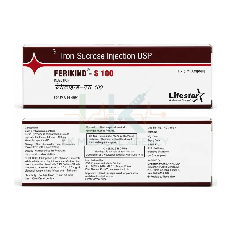 Ferikind S 100 Injection 5 ml
