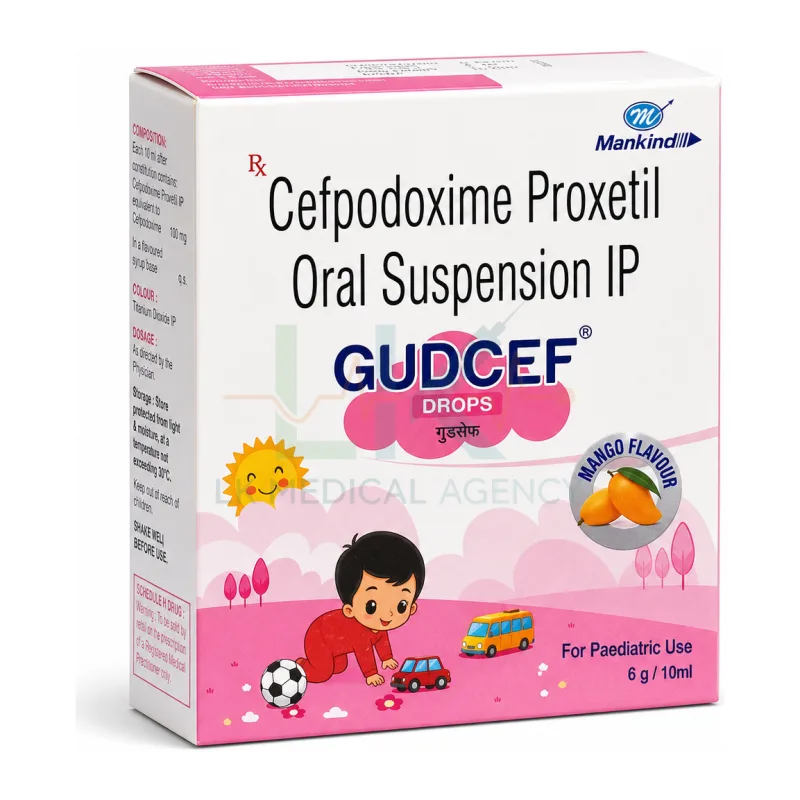 Gudcef Drops 25mg 10 ml