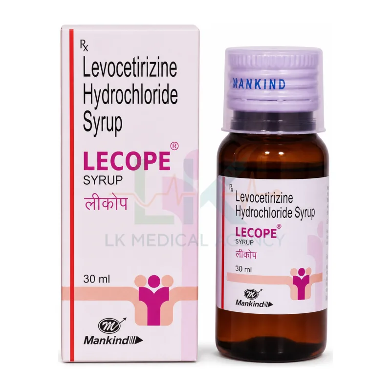 Lecope Raspberry Falvour Syrup 30 ml
