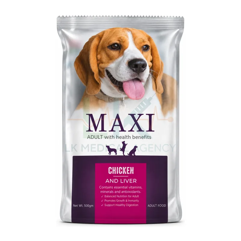 Maxi Adult Chicken and Liver 500 gm