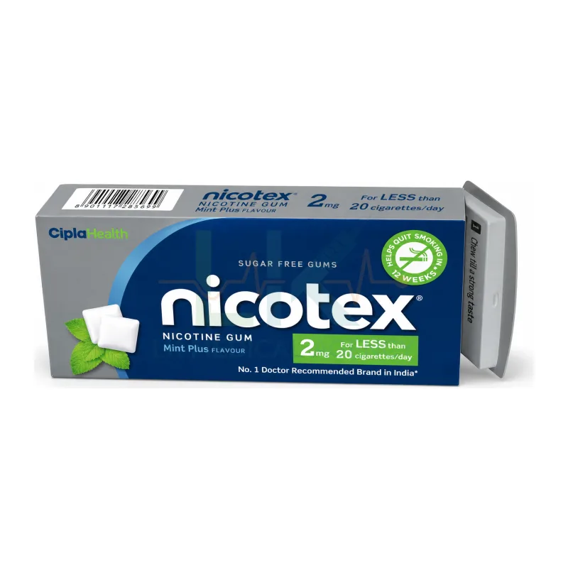 Nicotex 2 mg Mint Plus Flavour Sugar Free 30 Gums