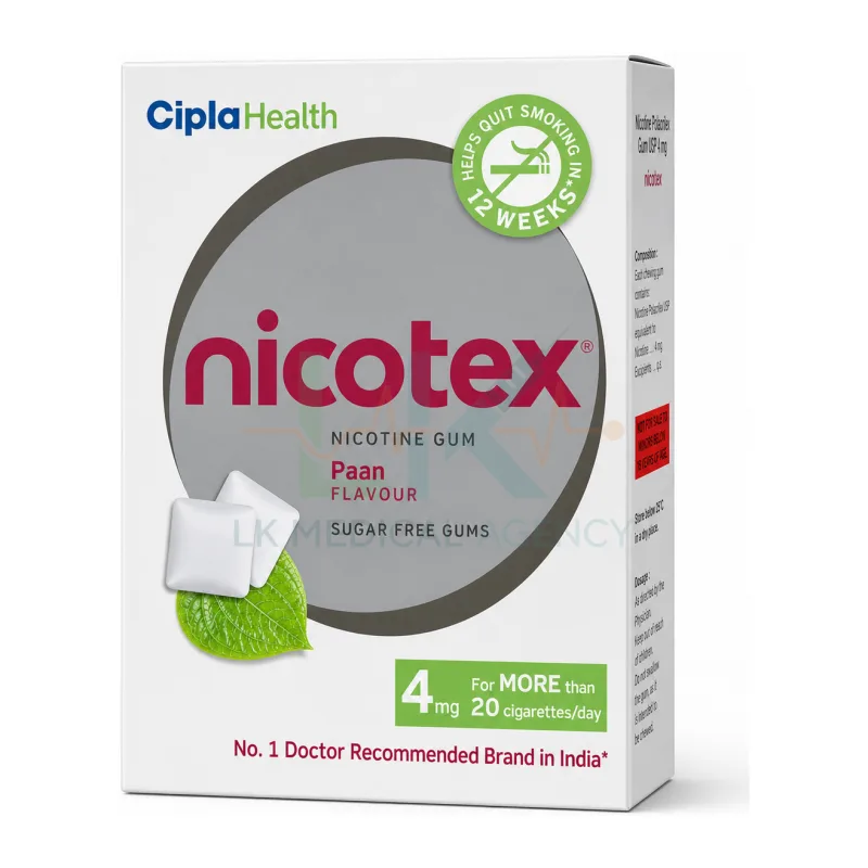 Nicotex 4mg (Paan) 12 tab