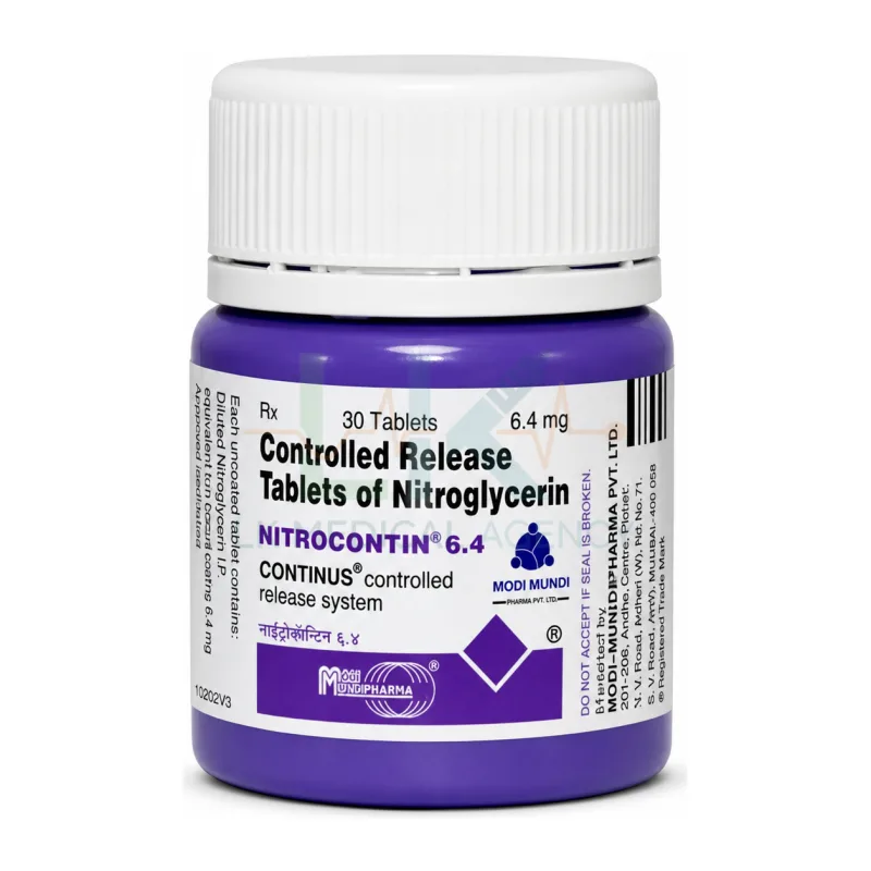 Nitrocontin 6.4 mg 30 tab