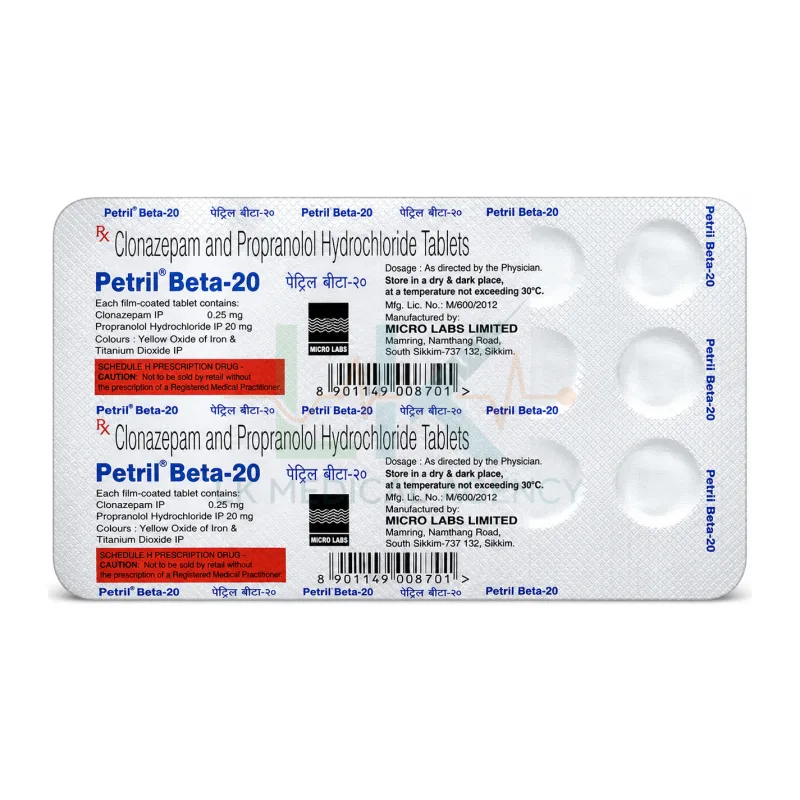 Petril Beta 20 15 tab