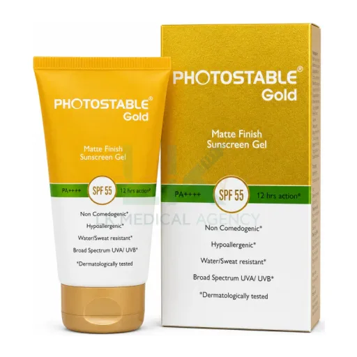 Photostable Gold PA+++ SPF 55 Matte Finish Sunscreen Gel 50 g