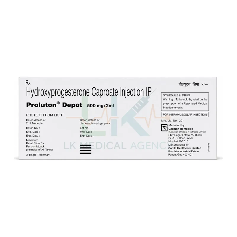 Proluton Depot 500mg 2 ml