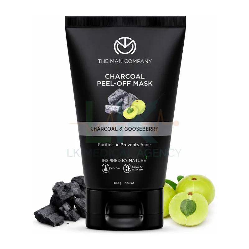 The Man Company Charcoal Moringa Peel Off Mask 100g