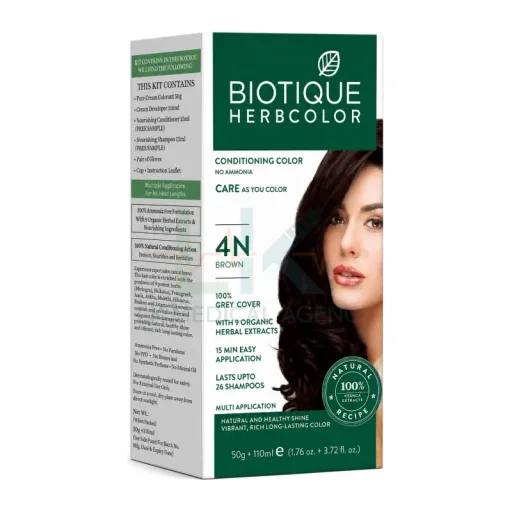 Biotique Herbal Color 4no Brown  50gm