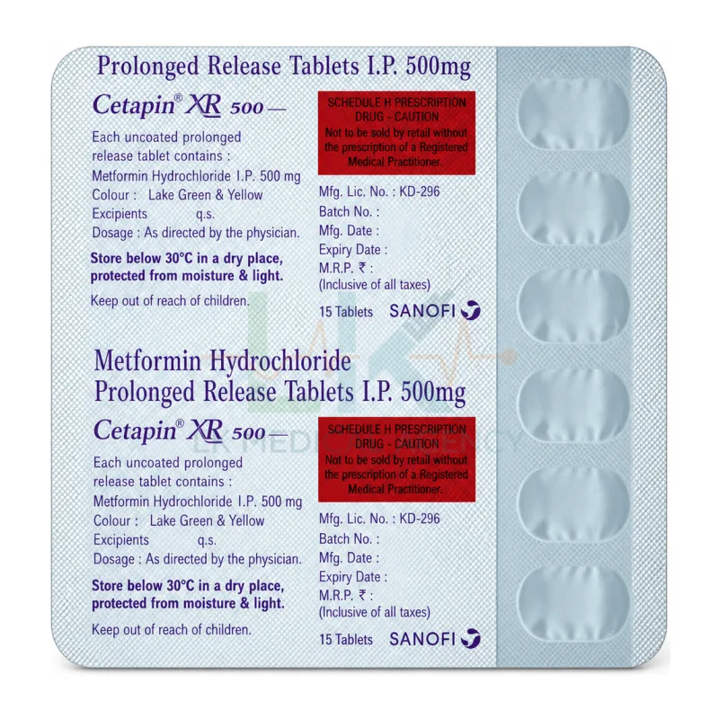 Cetapin XR 500 20 tab